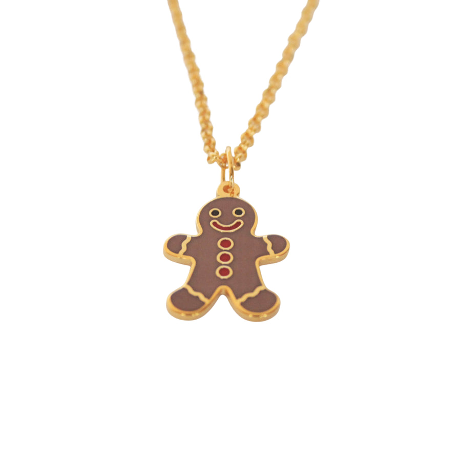 Gingerbread Pendant Necklace