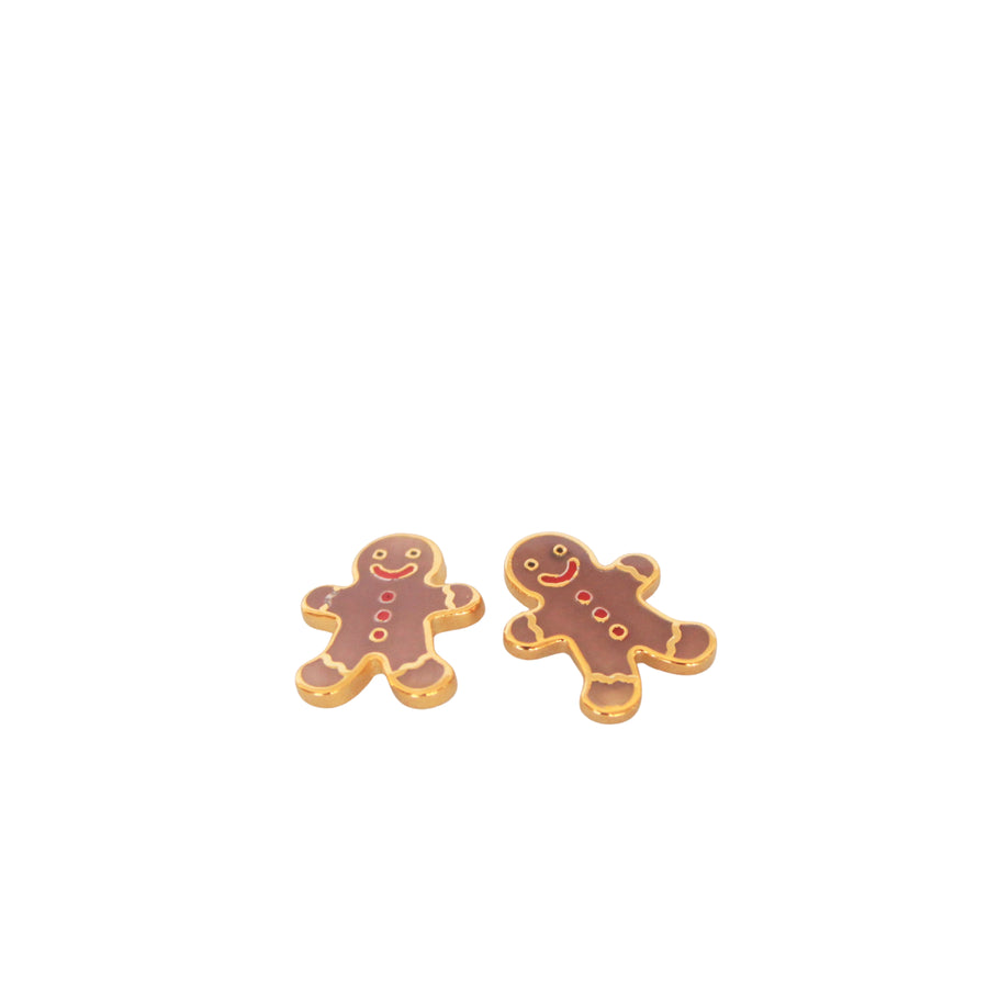 Gingerbread Stud Earrings