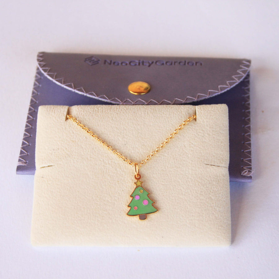 Christmas Tree Pendant Necklace