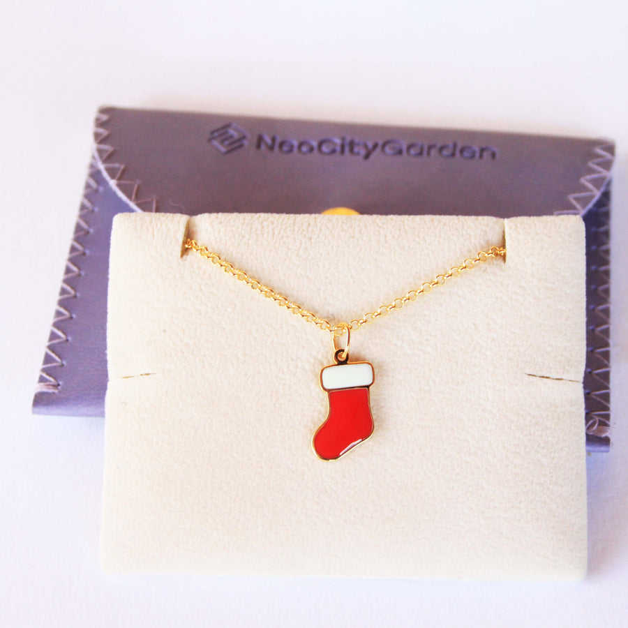 Santa’s Boots Pendant Necklace