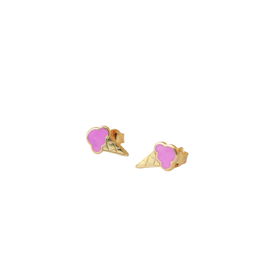 Ice Cream Cone Stud Earrings