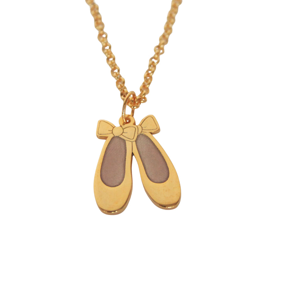 Ballerina Shoes Pendant Necklace