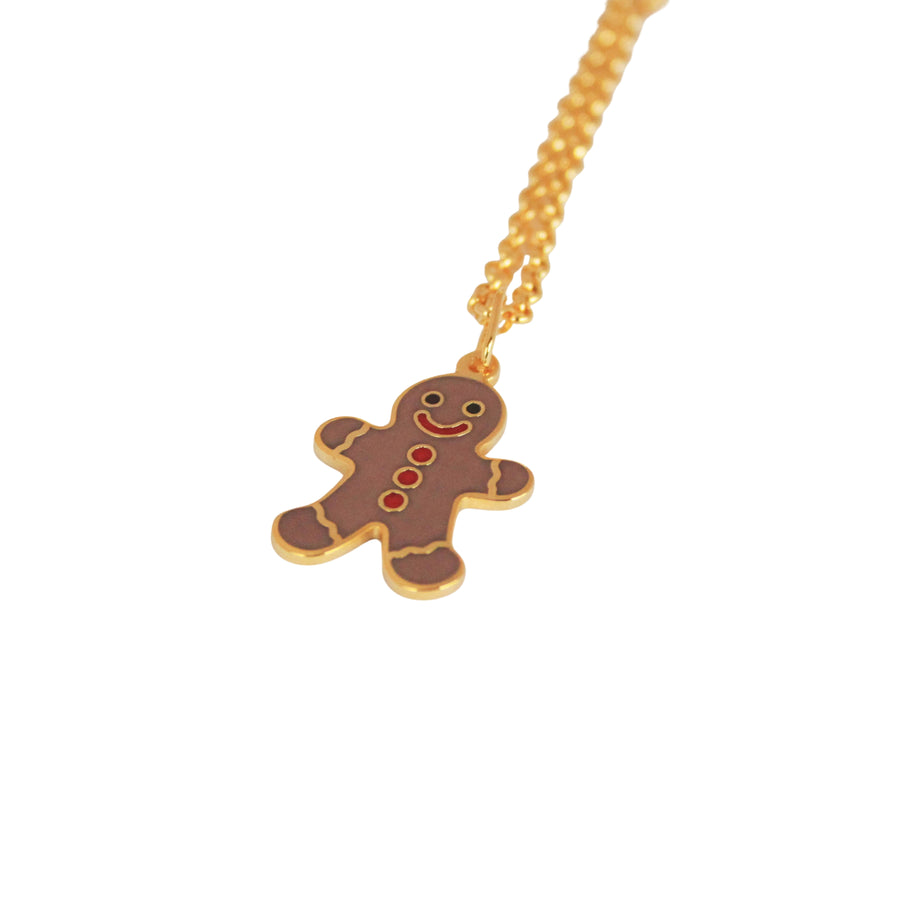 Gingerbread Pendant Necklace