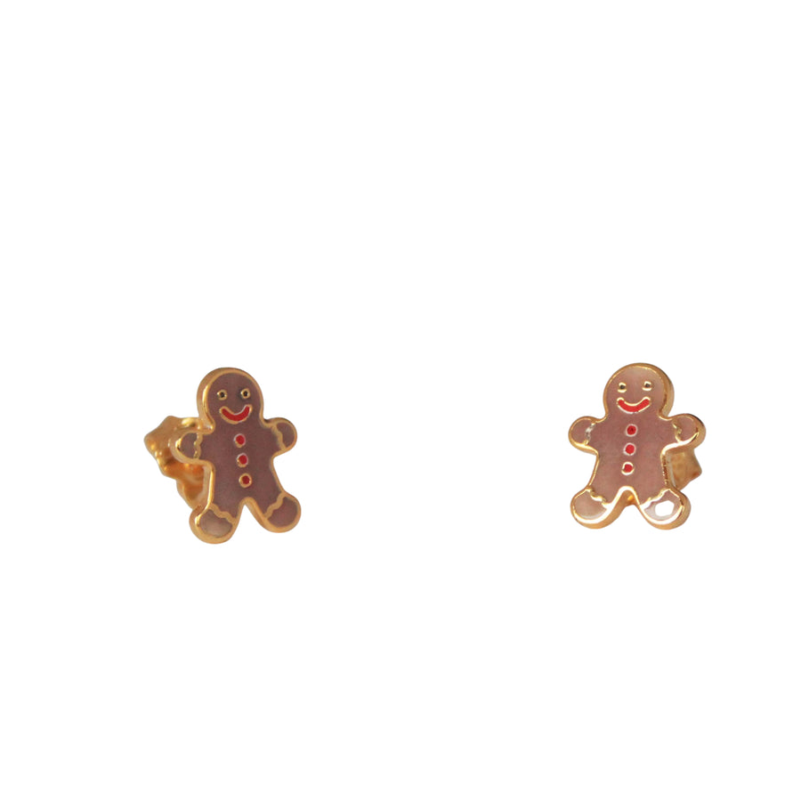 Gingerbread Stud Earrings