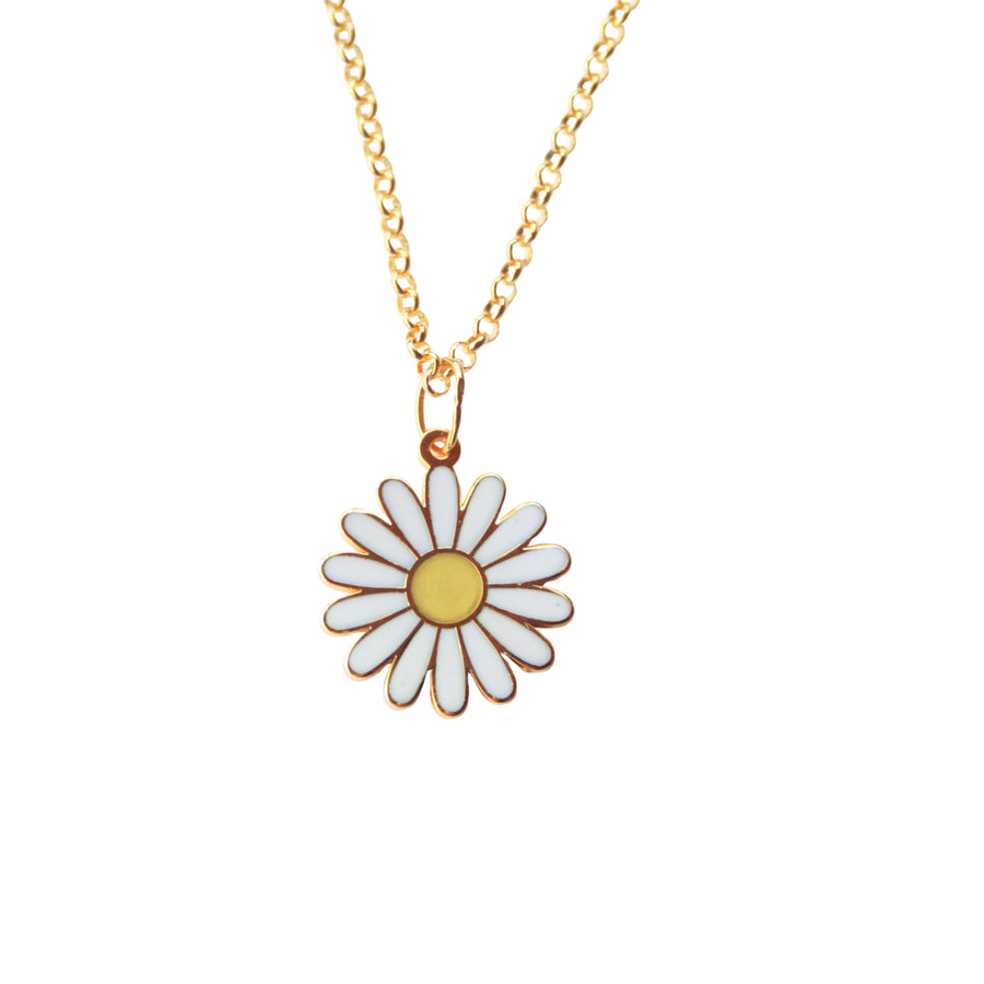 Daisy Flower Pendant Necklace