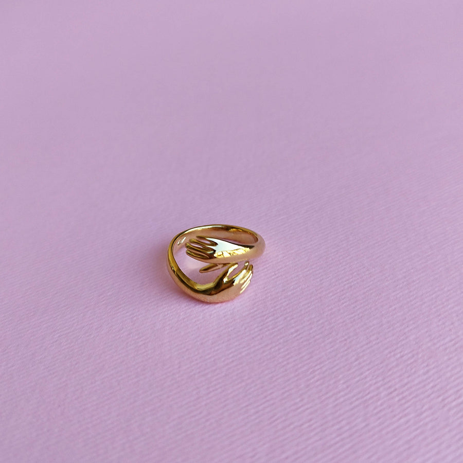 real gold hug ring