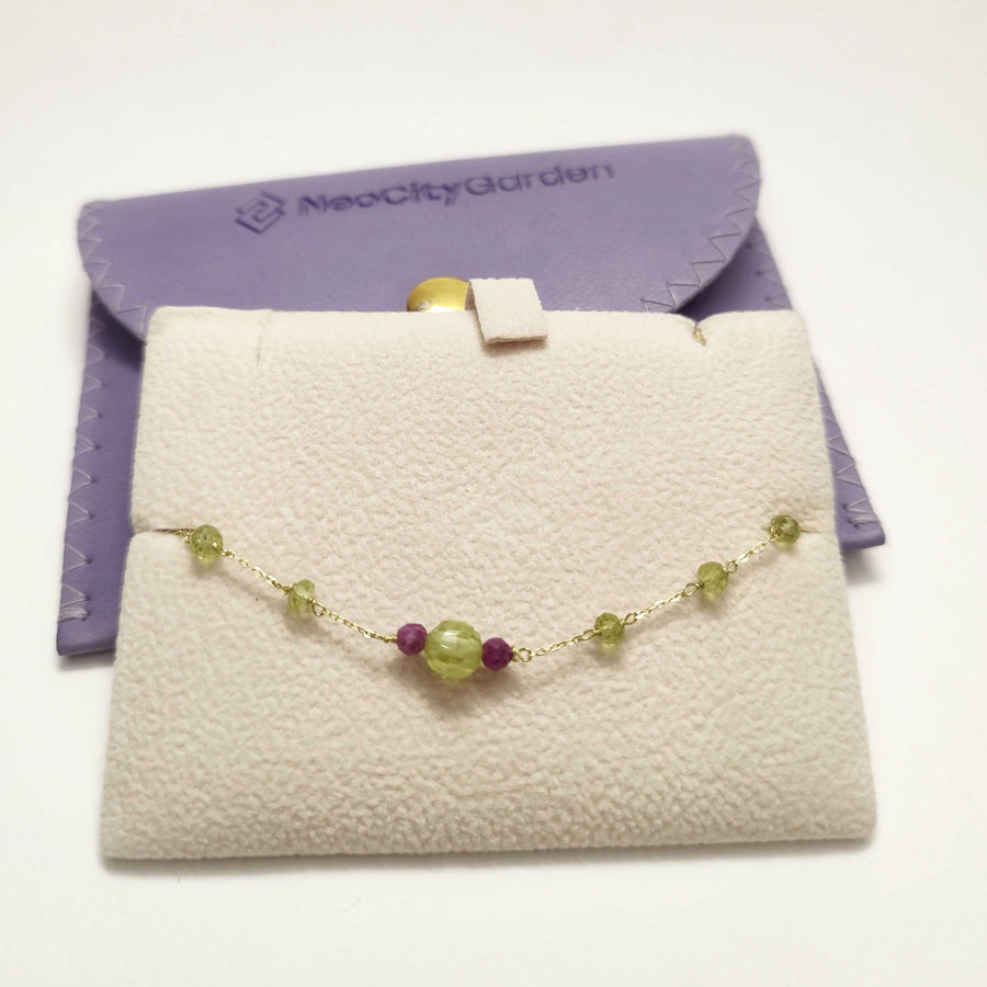 August Birthstone bracelet