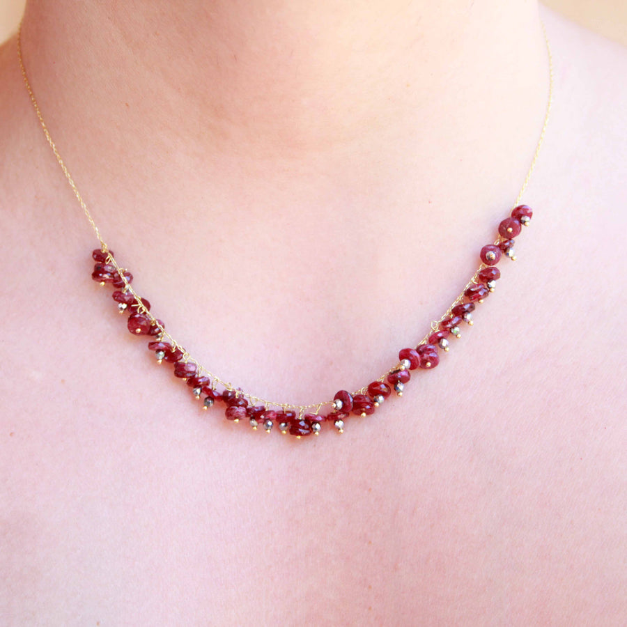 red ruby necklace | ruby birthstone necklace | ruby birthstone | July Birthstone Jewelry