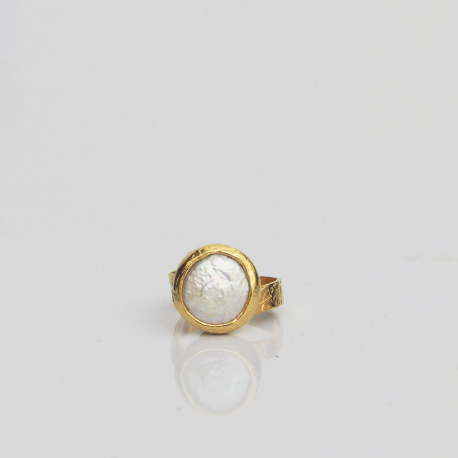 baroque pearl ring