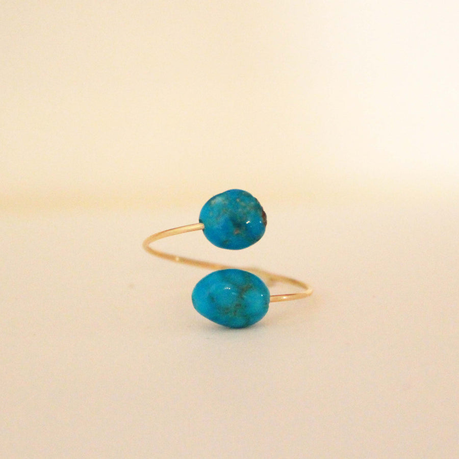 Turquoise Stones Ring 18K Gold