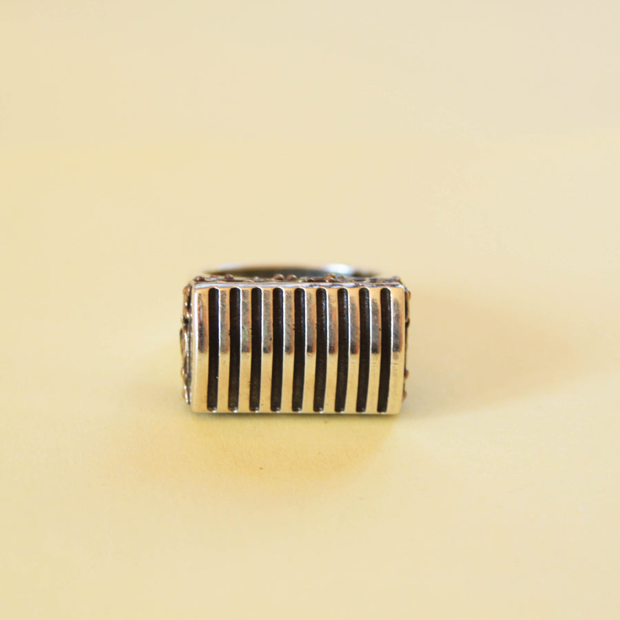 Geometric Silver Ring