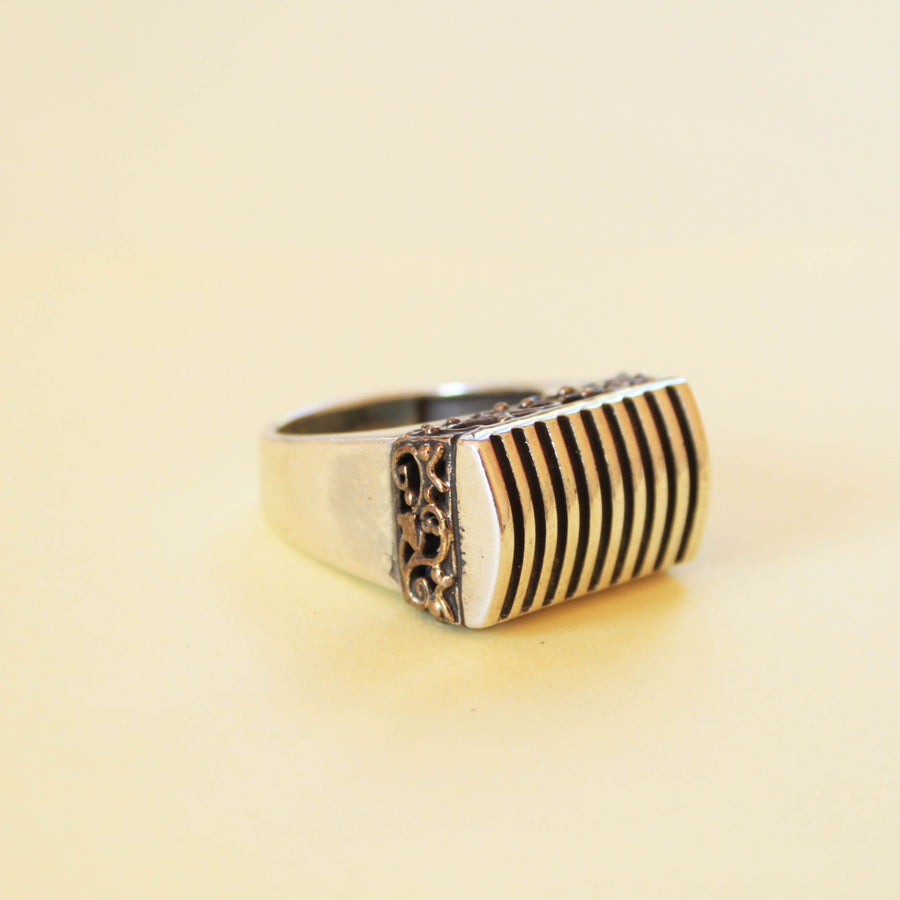 Geometric Silver Ring