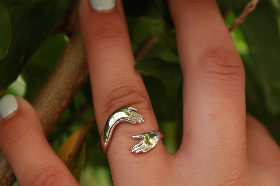 Silver Hugging ring | Cuddle ring