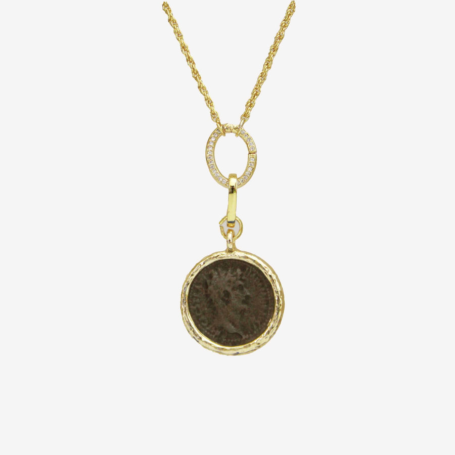 ancient roman coin pendant |