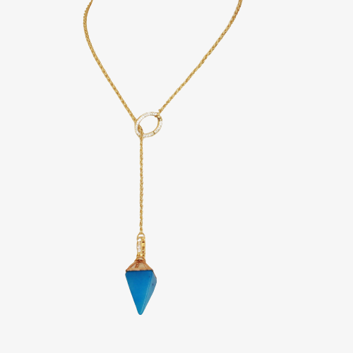 Turquoise pendant necklace | Geometric Pendant | Turquoise lariat necklace