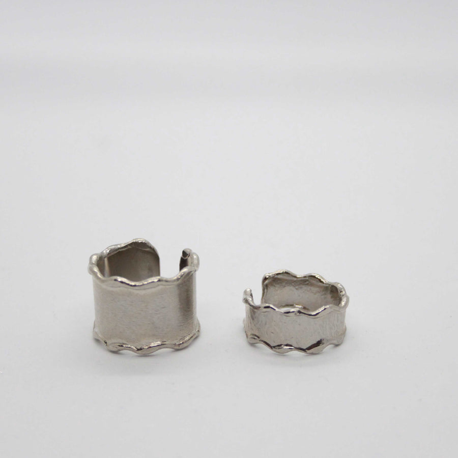 Silver Hammered Rings