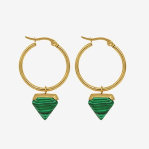 Green Fang Earrings