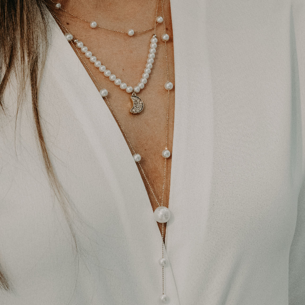 pearl multi-layered necklace