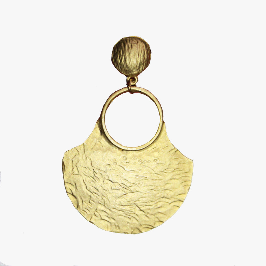 Gold Basket Earring