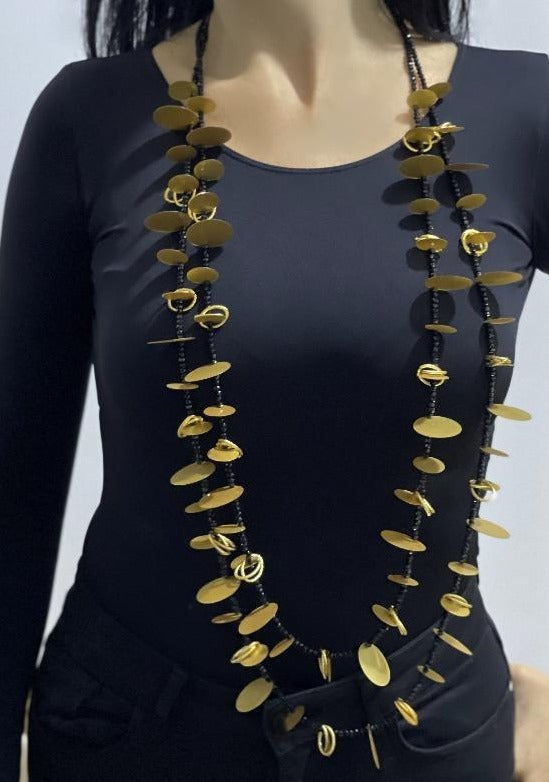 Long Nice gold necklace