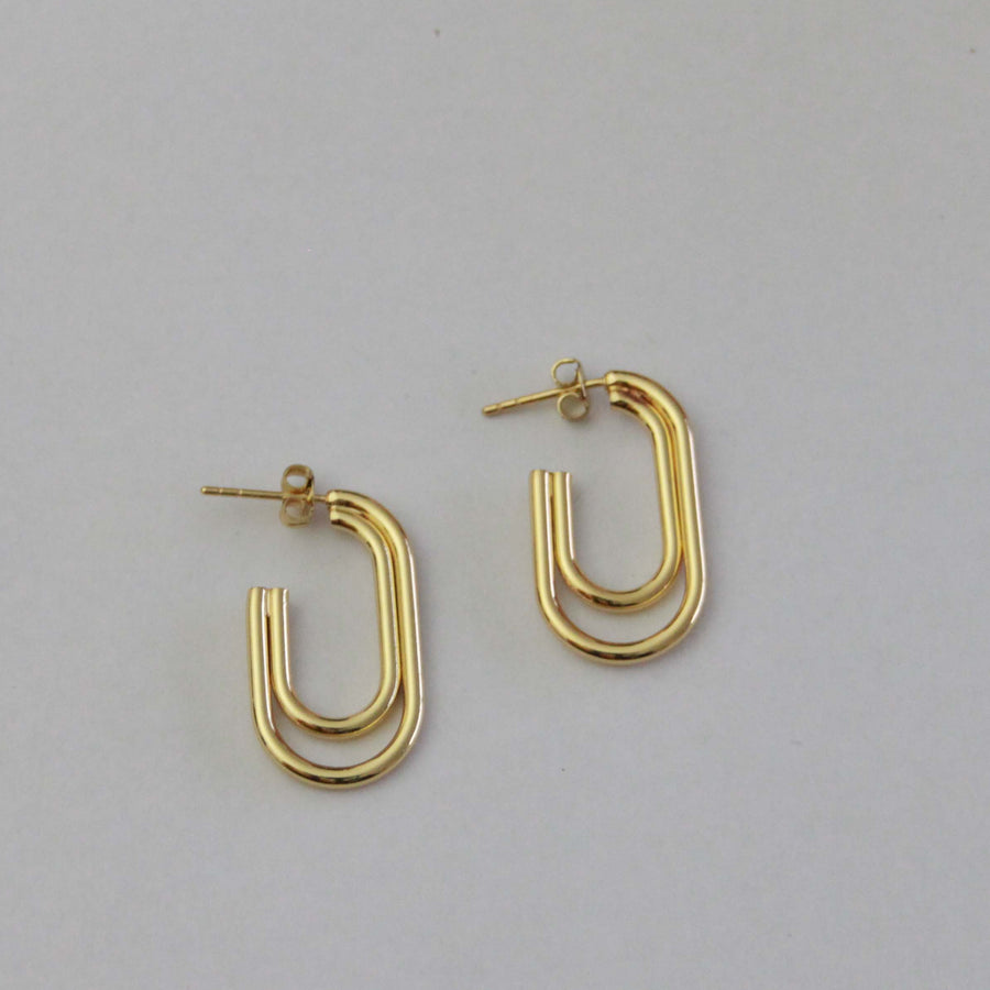 Paper clip earring